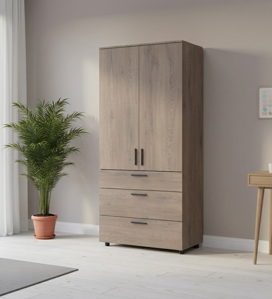 Skriňa na oblečenie Doros Thorn Cremona Cannolo 2 DTD/3Z police 90x51.6x200 (44900430) 44900430 foto