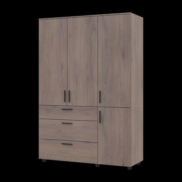 Skriňa na oblečenie Doros Thorn Cremona Cannolo 3 DTD/3Z police 135x51.6x200 (44900478) 44900478 foto