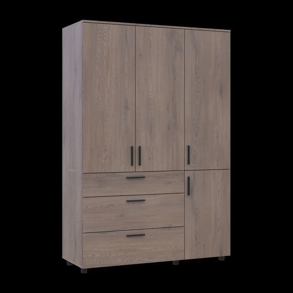 Skriňa na oblečenie Doros Thorn Cremona Cannolo 3 DTD/3Z police 135x51.6x200 (44900478) 44900478 foto
