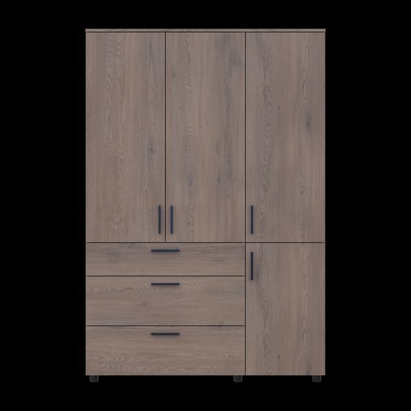 Skriňa na oblečenie Doros Thorn Cremona Cannolo 3 DTD/3Z police 135x51.6x200 (44900478) 44900478 foto