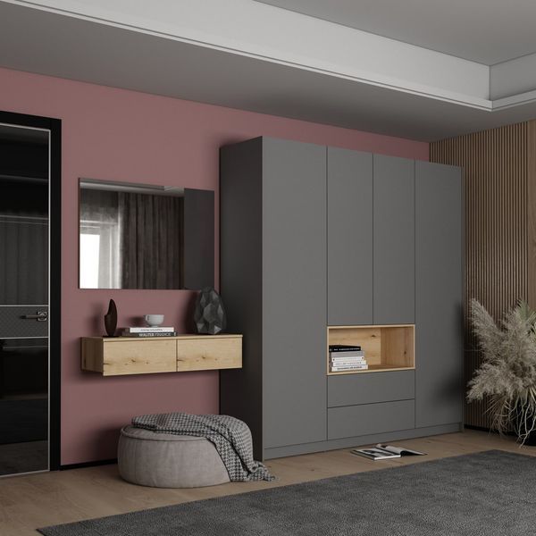 Toaletn&yacute; stol&iacute;k Doros Levia Dub Evok 2 z&aacute;suvky 100&times;32&times;22 (41516095) 41516095 foto