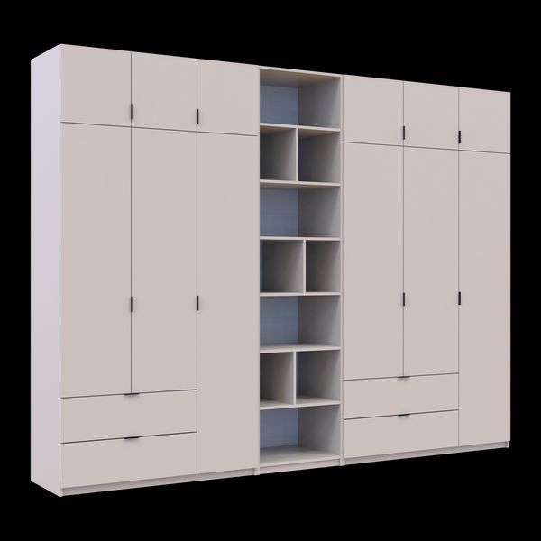 &Scaron;atn&iacute;kov&aacute; skriňa Doros Lukas Ka&scaron;m&iacute;r s reg&aacute;lom 3+3 dvere 315x50x240 (42005934) 42005934 foto
