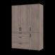 Skriňa na oblečenie Doros Thorn Cremona Cannolo 3 DTD/3Z police 135x51.6x200 (44900478) 44900478 foto 3