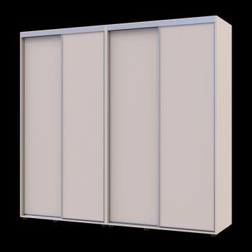 Skriňa s posuvn&yacute;mi dvermi Doros Sigma Slim Ka&scaron;m&iacute;r 2+2 DTD 230x60x214.4 (42005593) 42005593 foto