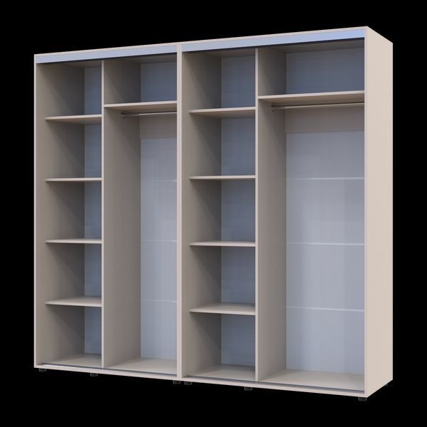 Skriňa s posuvn&yacute;mi dvermi Doros Sigma Slim Ka&scaron;m&iacute;r 2+2 DTD 230x60x214.4 (42005593) 42005593 foto