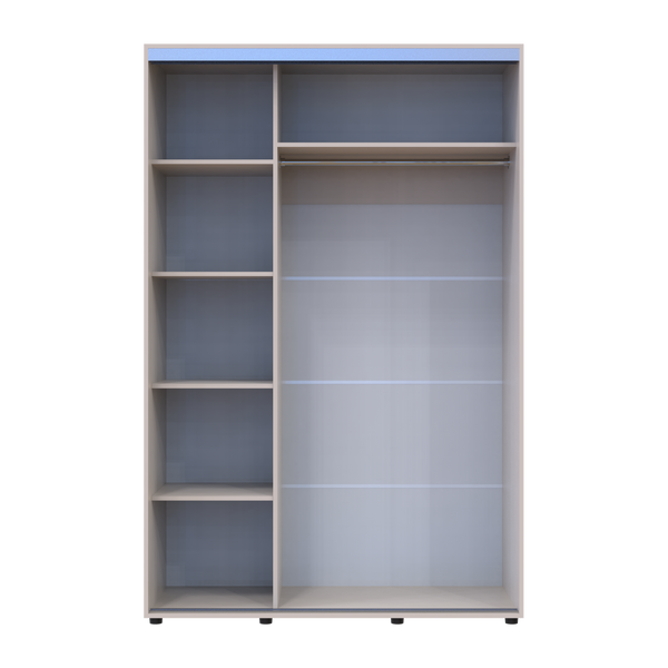 Skriňa s posuvn&yacute;mi dvermi Doros Sigma Slim Ka&scaron;m&iacute;r 2 DTD 140x60x214.4 (42005457) 42005457 foto