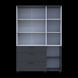 Skriňa na oblečenie Doros Thorn Antracit/Biela 3 DTD/3Z police 135x51.6x200 (44900518) 44900518 foto 6
