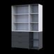 Skriňa na oblečenie Doros Thorn Antracit/Biela 3 DTD/3Z police 135x51.6x200 (44900518) 44900518 foto 4