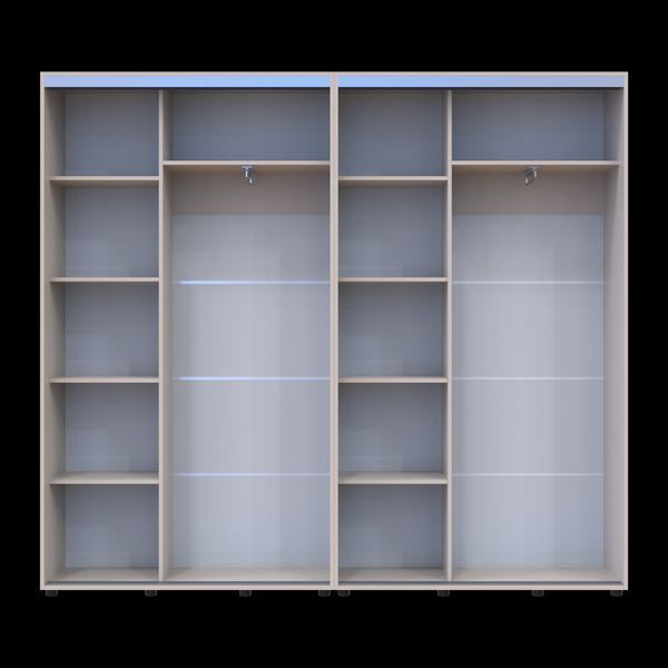 Skriňa s posuvn&yacute;mi dvermi Doros Sigma Slim Ka&scaron;m&iacute;r 2+2 DTD 240x45x214.4 (42005594) 42005594 foto