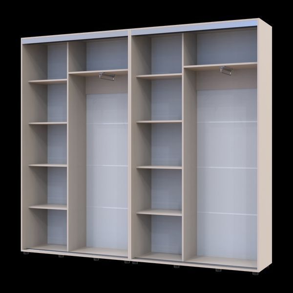 Skriňa s posuvn&yacute;mi dvermi Doros Sigma Slim Ka&scaron;m&iacute;r 2+2 DTD 240x45x214.4 (42005594) 42005594 foto