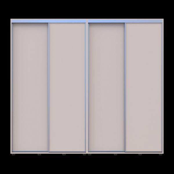 Skriňa s posuvn&yacute;mi dvermi Doros Sigma Slim Ka&scaron;m&iacute;r 2+2 DTD 240x45x214.4 (42005594) 42005594 foto