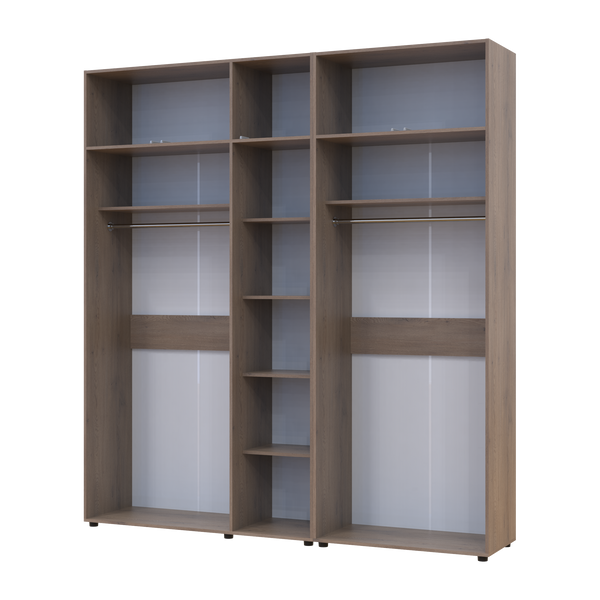 &Scaron;atn&iacute;kov&aacute; skriňa Doros Kasper s nadstavbou Cremona Cannolo set 2+3 DTD 225x50x245 (42005525) 42005525 foto