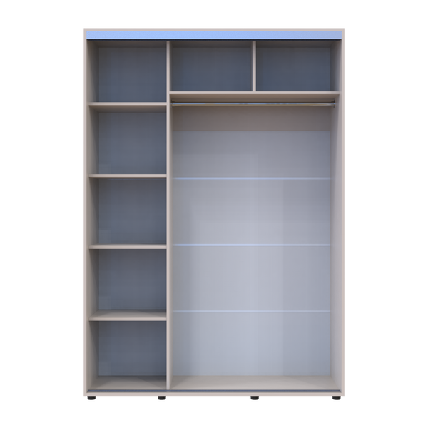 Skriňa s posuvn&yacute;mi dvermi Doros Sigma Slim Ka&scaron;m&iacute;r 2 DTD 150x60x214.4 (42005458) 42005458 foto