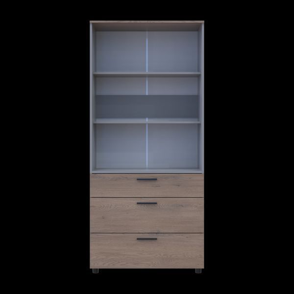 Skriňa na oblečenie Doros Thorn Cremona Cannolo/Siv&aacute; 2 DTD/3Z tyč 90x51.6x200 (44900457) 44900457 foto